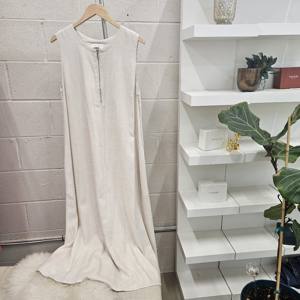 Flowy Linen Blend Dress